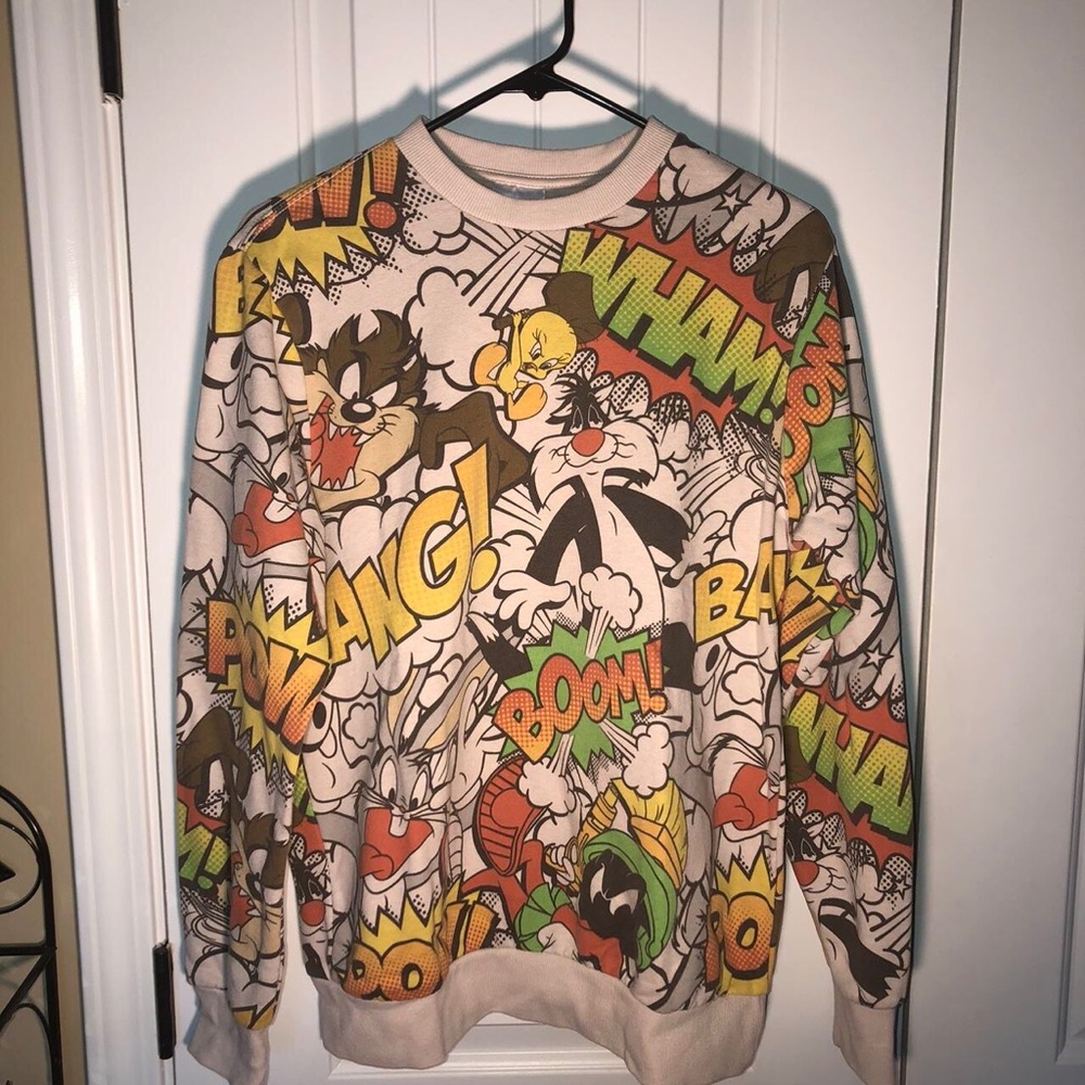 Vintage 90s Looney Tunes Full print Crewneck